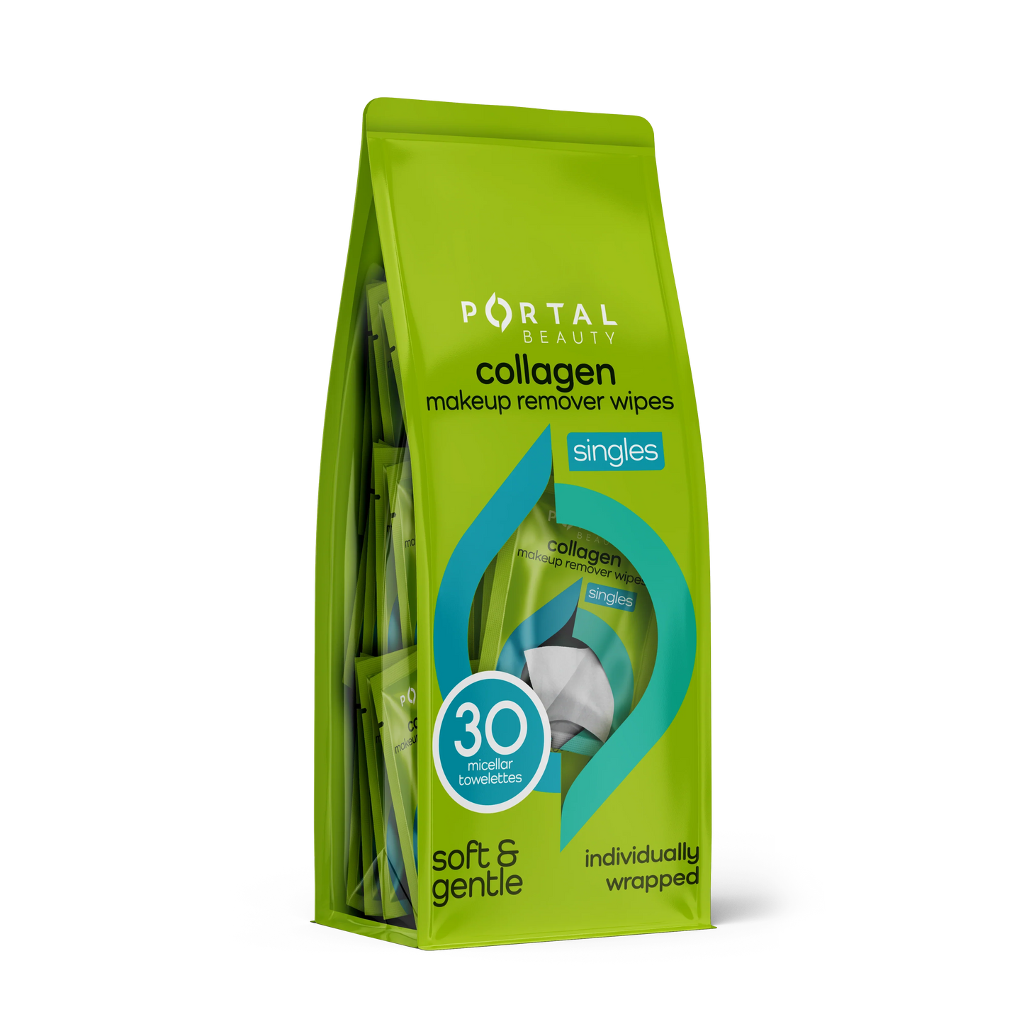 Portal Beauty Vitamin C Makeup Remover Wipes 30 Micellar Towelettes