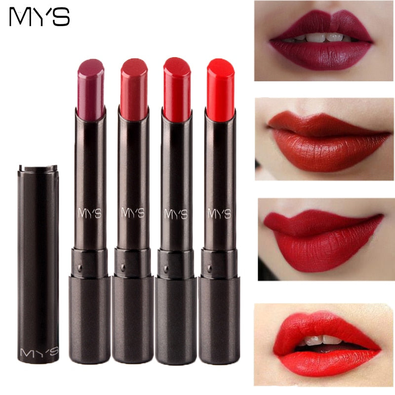 MYS Brand Beauty Matte Lipstick-Red Batom