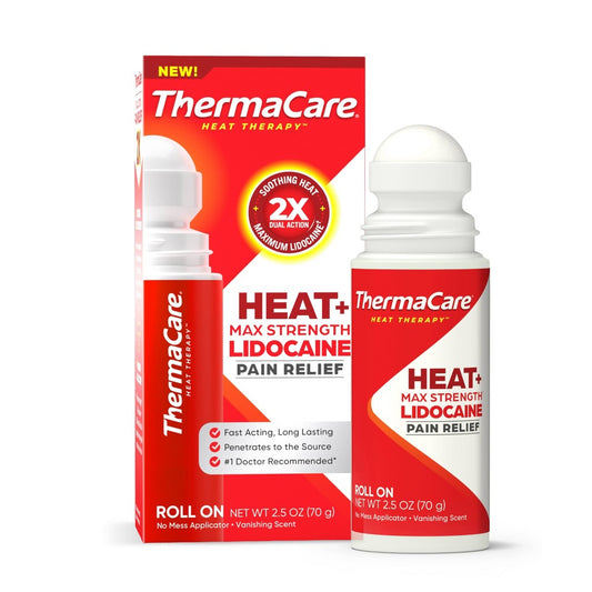 Heat+ Max Strength Lidocaine Pain Relief 2.5 Oz