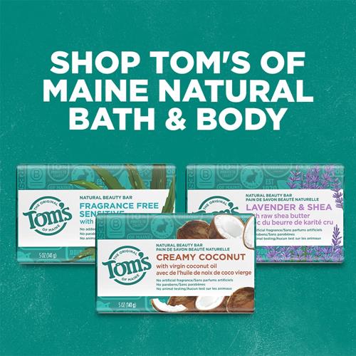 Toms Of Maine Natural Beauty Bar Soap For Sensitive Skin With Aloe Vera