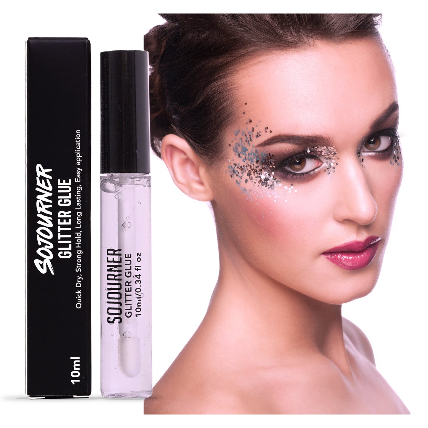 16 pack + 1 glitter glue Chunky Cosmetic Holographic Glitter