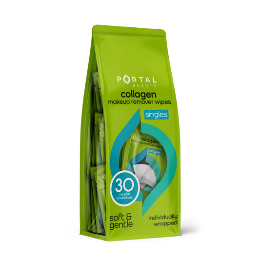 Portal Beauty Vitamin C Makeup Remover Wipes 30 Micellar Towelettes