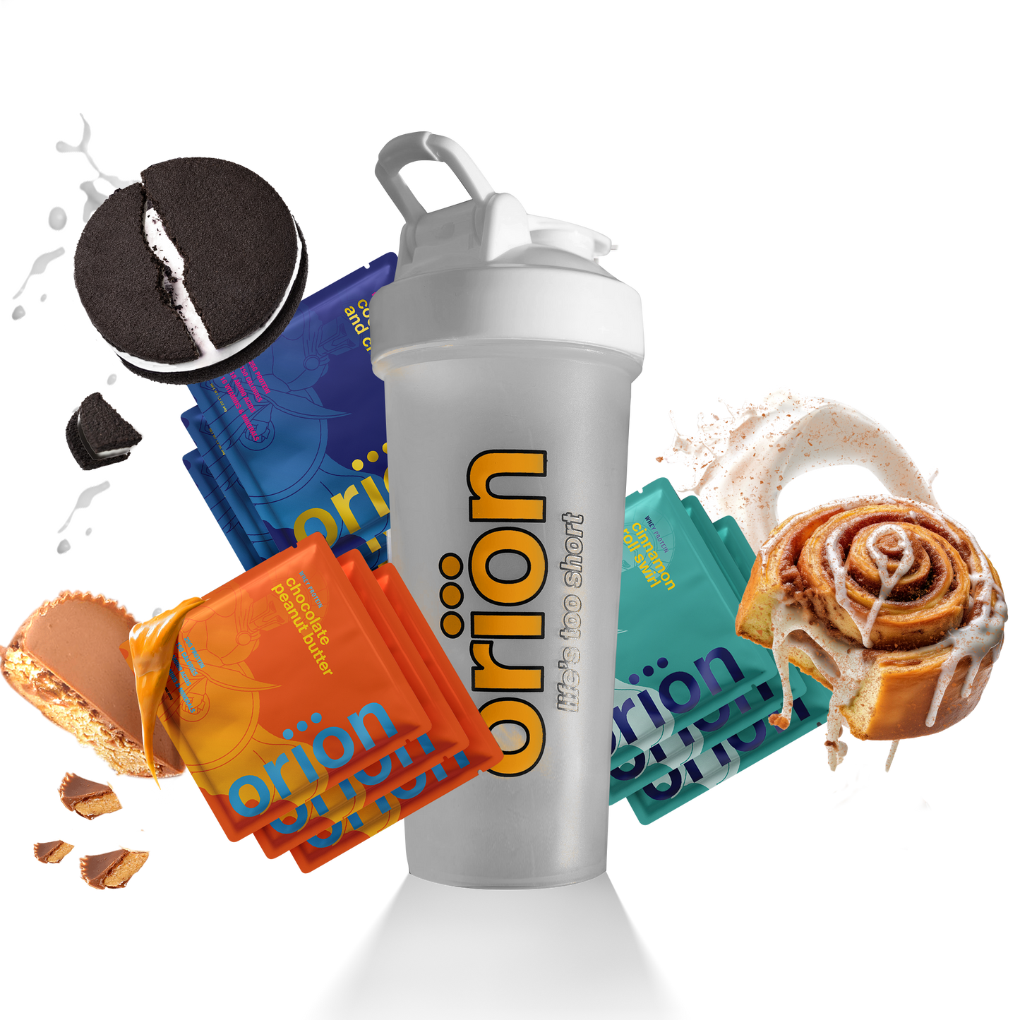 9 Loaded Protein Samples + Shaker Bottle